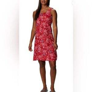 Columbia PFG Dress Small Flag USA Americana Mini Tennis Fishing Red White Blue S